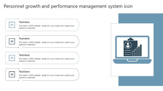 Personnel Growth And Performance Management System Icon Information PDF