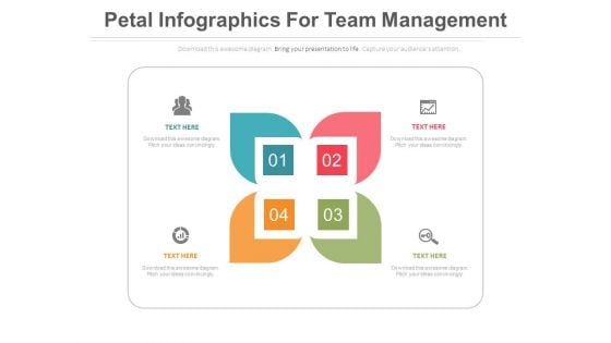 Petal Infographics For Value Chain Analysis Powerpoint Template