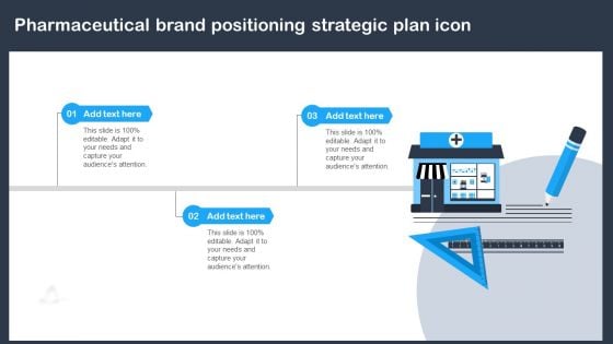 Pharmaceutical Brand Positioning Strategic Plan Icon Ppt PowerPoint Presentation File Slides PDF