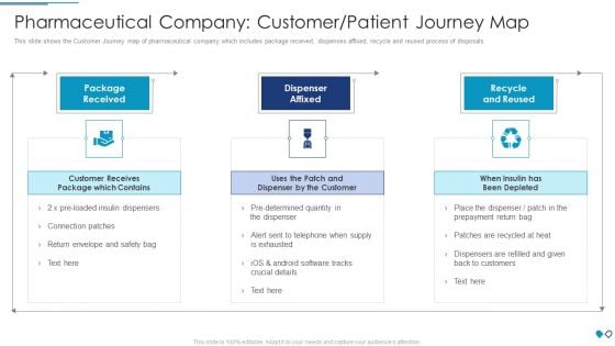 Pharmaceutical Company Customer Patient Journey Map Graphics PDF