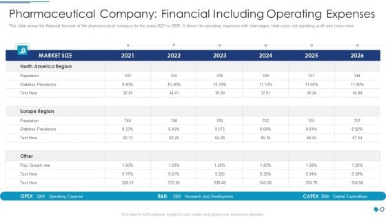 Pharmaceutical Company Financial Including Operating Expenses Rules Diagrams PDF