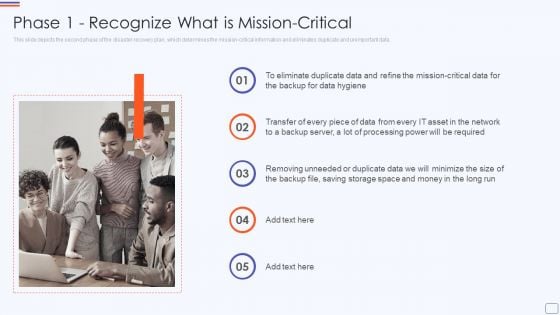 Phase 1 Recognize What Is Mission Critical Catastrophe Recovery Application Plan Microsoft PDF