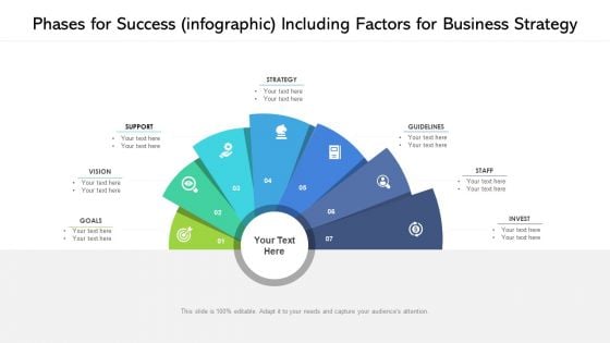 Phases For Success Infographic Including Factors For Business Strategy Ppt PowerPoint Presentation Gallery Guidelines PDF