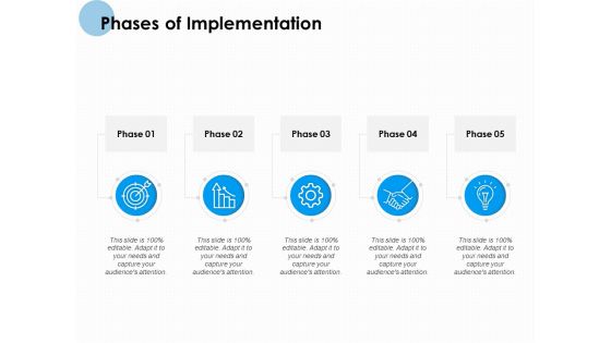 Phases Of Implementation Ppt PowerPoint Presentation Outline Graphics Download