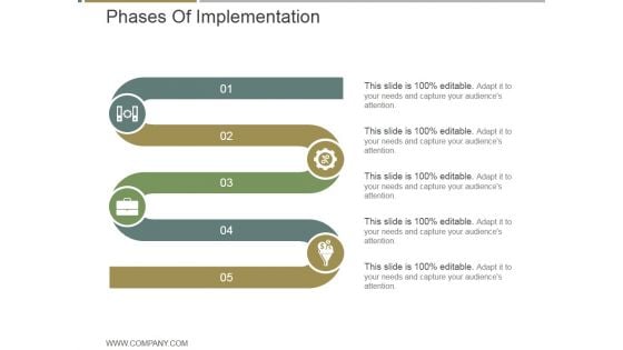 Phases Of Implementation Ppt PowerPoint Presentation Sample