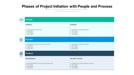 Phases Of Project Initiation With People And Process Ppt PowerPoint Presentation Show Backgrounds PDF