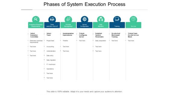 Phases Of System Execution Process Ppt PowerPoint Presentation Infographic Template Designs