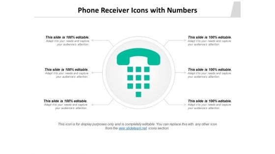 Phone Receiver Icons With Numbers Ppt PowerPoint Presentation Pictures Good PDF