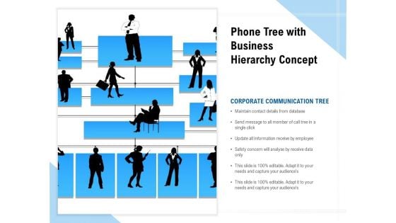 Phone Tree With Business Hierarchy Concept Ppt PowerPoint Presentation File Icons PDF