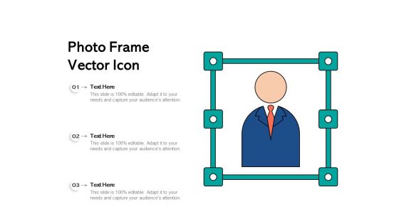 Photo Frame Vector Icon Ppt PowerPoint Presentation File Graphics Template PDF