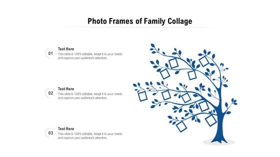 Photo Frames Of Family Collage Ppt PowerPoint Presentation Icon Diagrams PDF