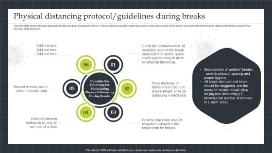 Physical Distancing Protocol Guidelines During Breaks Designs PDF