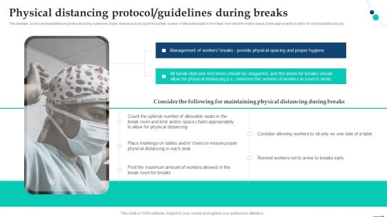Physical Distancing Protocol Guidelines During Breaks Pandemic Company Playbook Guidelines PDF