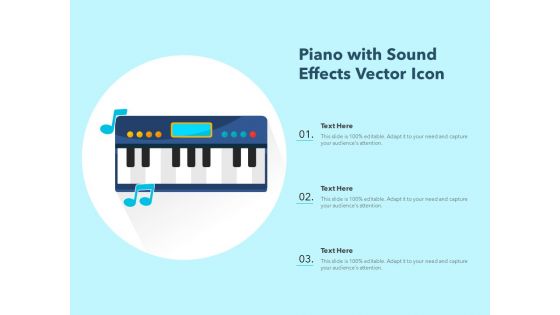 Piano With Sound Effects Vector Icon Ppt PowerPoint Presentation Gallery Example File PDF