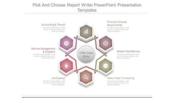 Pick And Choose Report Writer Powerpoint Presentation Templates