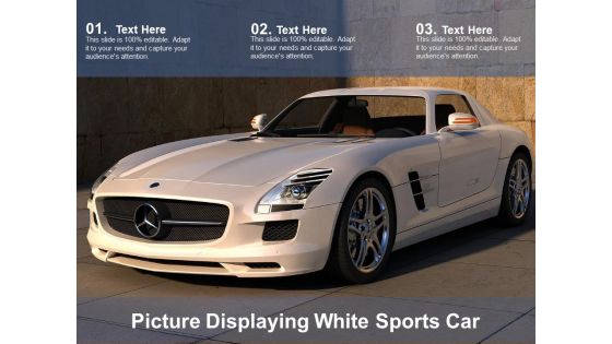 Picture Displaying White Sports Car Ppt PowerPoint Presentationmodel Brochure PDF