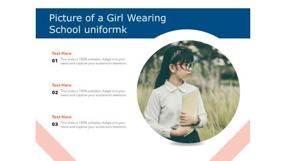 Picture Of A Girl Wearing School Uniform Ppt PowerPoint Presentation Portfolio Styles PDF