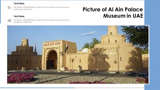 Picture Of Al Ain Palace Museum In UAE Ppt PowerPoint Presentation File Guide PDF