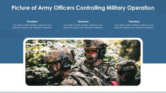 Picture Of Army Officers Controlling Military Operation Ppt File Background Image PDF