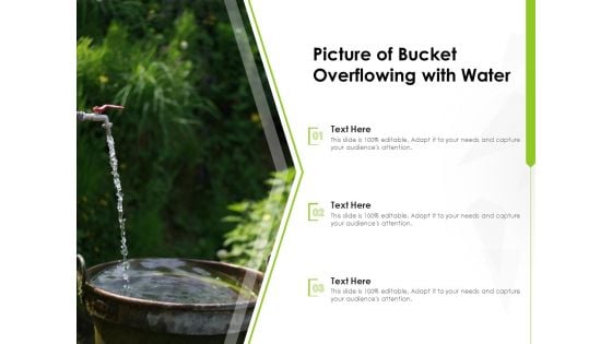 Picture Of Bucket Overflowing With Water Ppt PowerPoint Presentation Professional Microsoft PDF