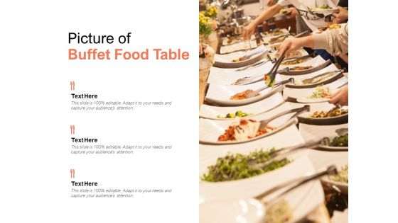 Picture Of Buffet Food Table Ppt PowerPoint Presentation Ideas Examples