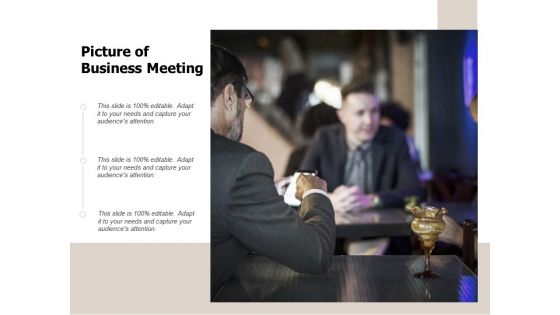 Picture Of Business Meeting Ppt PowerPoint Presentation Show Shapes