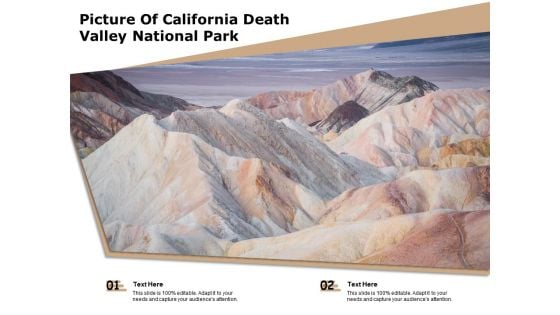 Picture Of California Death Valley National Park Ppt PowerPoint Presentation Icon Professional