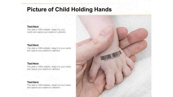 Picture Of Child Holding Hands Ppt PowerPoint Presentation Styles Slide Portrait