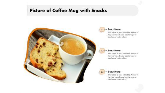 Picture Of Coffee Mug With Snacks Ppt PowerPoint Presentation Model Deck PDF