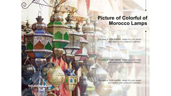 Picture Of Colorful Of Morocco Lamps Ppt PowerPoint Presentation Slides Demonstration