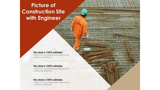 Picture Of Construction Site With Engineer Ppt PowerPoint Presentation File Visuals PDF