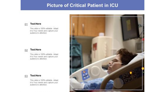 Picture Of Critical Patient In ICU Ppt PowerPoint Presentation Pictures Background Image PDF