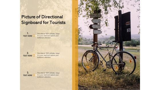 Picture Of Directional Signboard For Tourists Ppt Powerpoint Presentation Summary Vector Pdf Picture Of Directional Signboard For Tourists Ppt Powerpoint Presentation Summary Vector Pdf