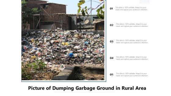 Picture Of Dumping Garbage Ground In Rural Area Ppt PowerPoint Presentation Outline Background Image PDF