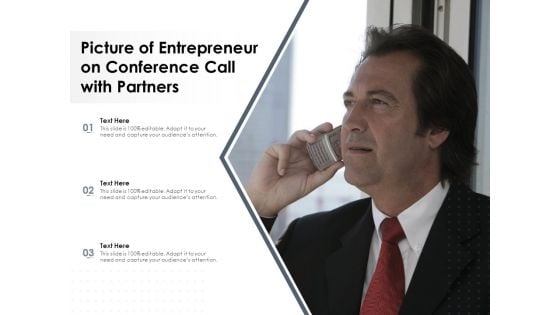 Picture Of Entrepreneur On Conference Call With Partners Ppt PowerPoint Presentation File Files PDF