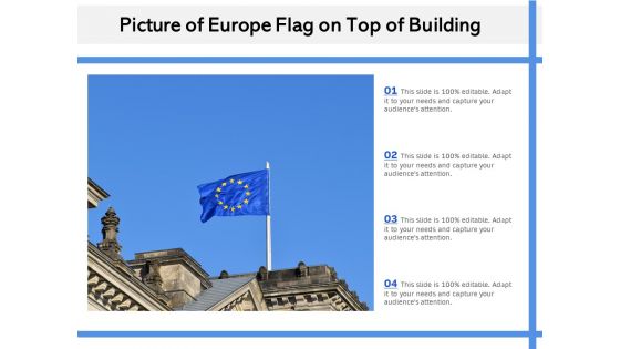 Picture Of Europe Flag On Top Of Building Ppt PowerPoint Presentation Show Summary PDF