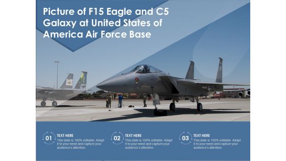 Picture Of F15 Eagle And C5 Galaxy At United States Of America Air Force Base Ppt PowerPoint Presentation File Portfolio PDF