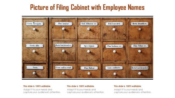 Picture Of Filing Cabinet With Employee Names Ppt PowerPoint Presentation Introduction