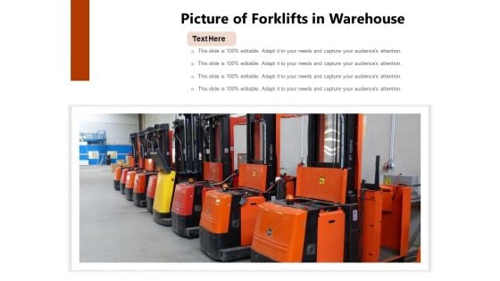 Picture Of Forklifts In Warehouse Ppt PowerPoint Presentation Infographic Template Clipart PDF