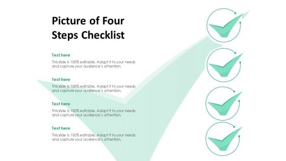 Picture Of Four Steps Checklist Ppt PowerPoint Presentation Icon Slides