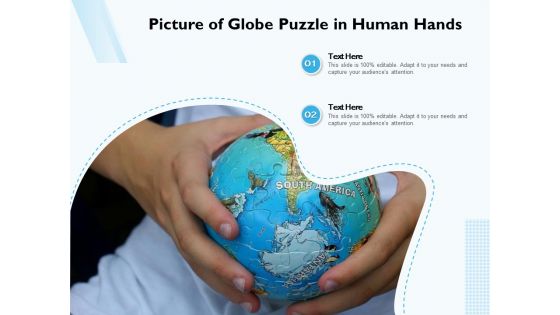 Picture Of Globe Puzzle In Human Hands Ppt PowerPoint Presentation File Layout PDF