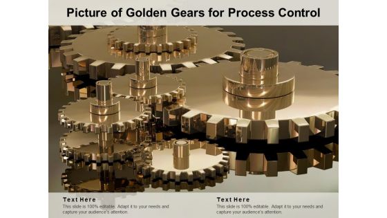Picture Of Golden Gears For Process Control Ppt PowerPoint Presentation Infographics Background Images