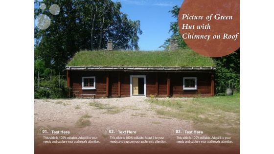 Picture Of Green Hut With Chimney On Roof Ppt PowerPoint Presentation Slides Portrait PDF