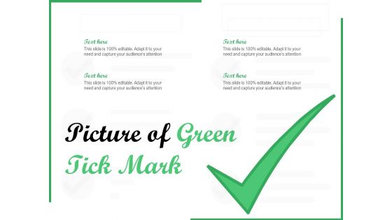 Picture Of Green Tick Mark Ppt PowerPoint Presentation File Grid
