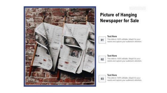 Picture Of Hanging Newspaper For Sale Ppt PowerPoint Presentation File Slide Download PDF