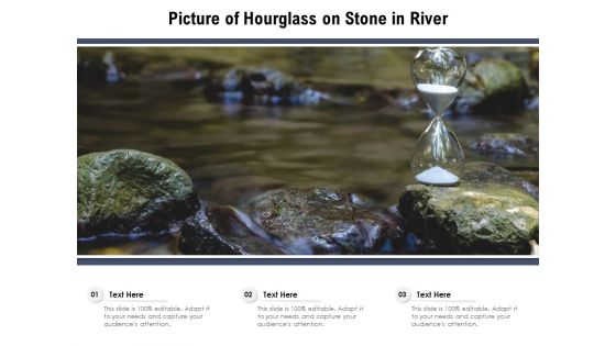 Picture Of Hourglass On Stone In River Ppt PowerPoint Presentation File Mockup PDF