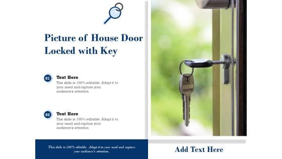 Picture Of House Door Locked With Key Ppt PowerPoint Presentation File Pictures PDF