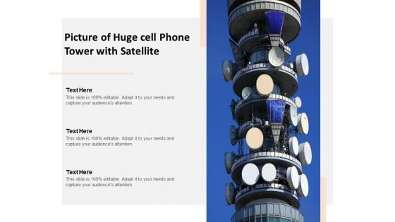 Picture Of Huge Cell Phone Tower With Satellite Ppt PowerPoint Presentation Gallery Show