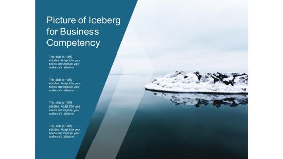 Picture Of Iceberg For Business Competency Ppt Powerpoint Presentation Slides Layout Ideas