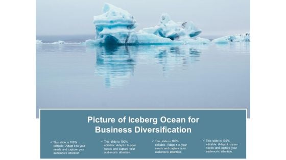 Picture Of Iceberg Ocean For Business Diversification Ppt Powerpoint Presentation Show Tips